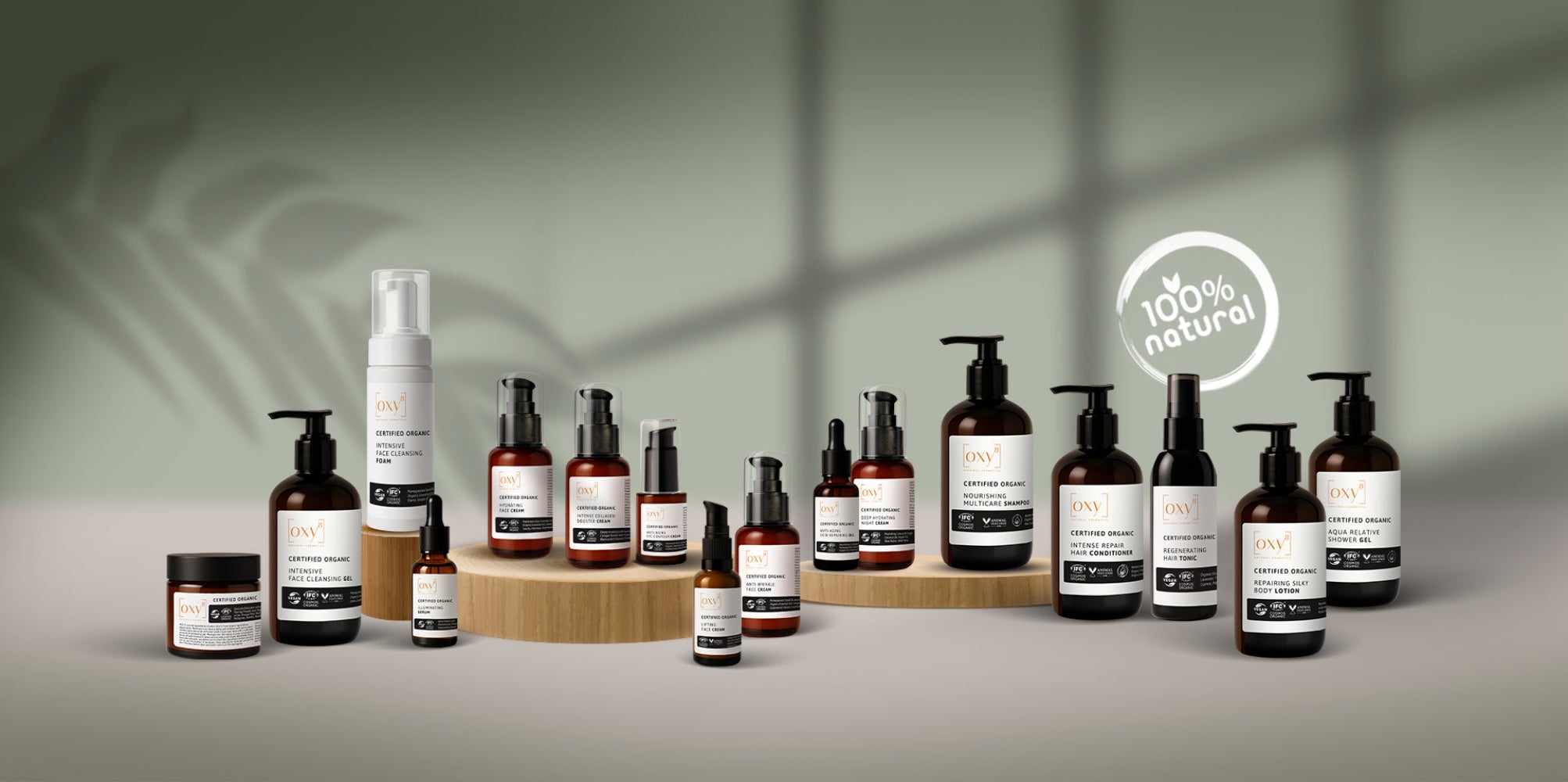 OXY8 organik kozmetik ürün koleksiyonu – yüzde, saç ve vücut bakımına özel doğal içerikli sertifikalı ürünler